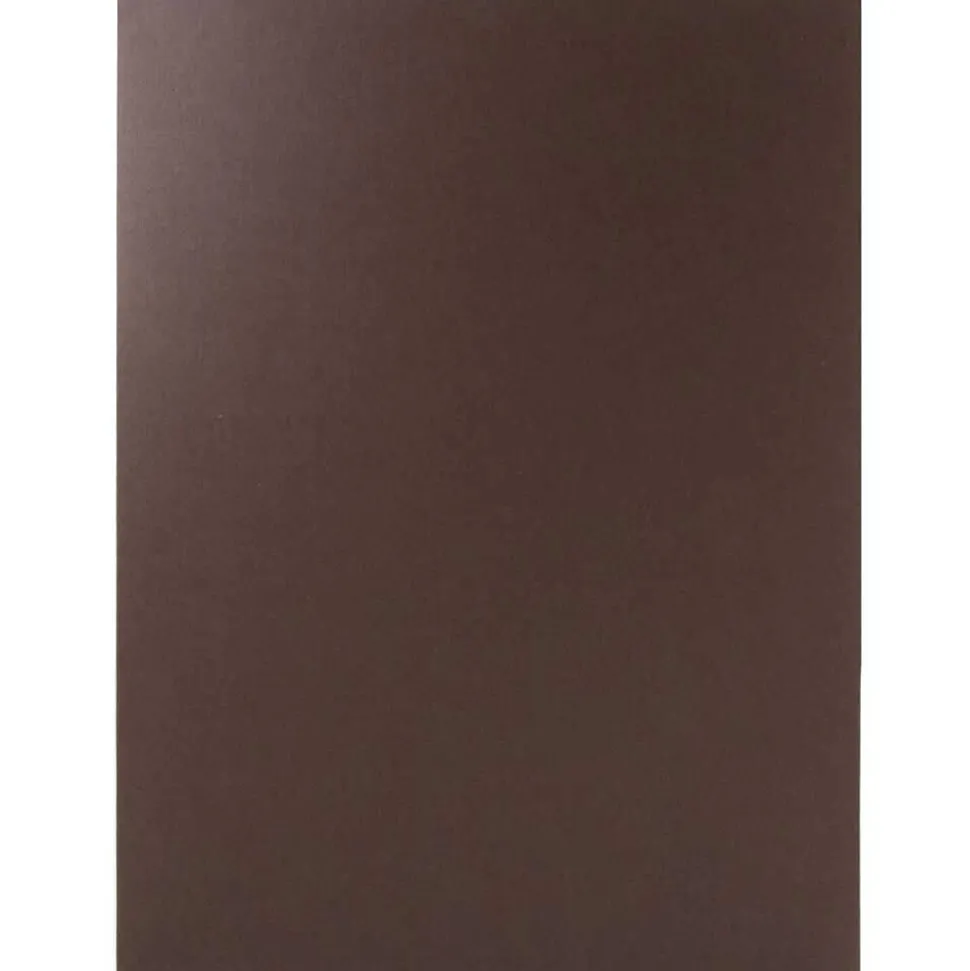 JAM Paper Two-Pocket Textured Linen Business Folders, Chocolate Brown, 50/Box(386LBRC)
