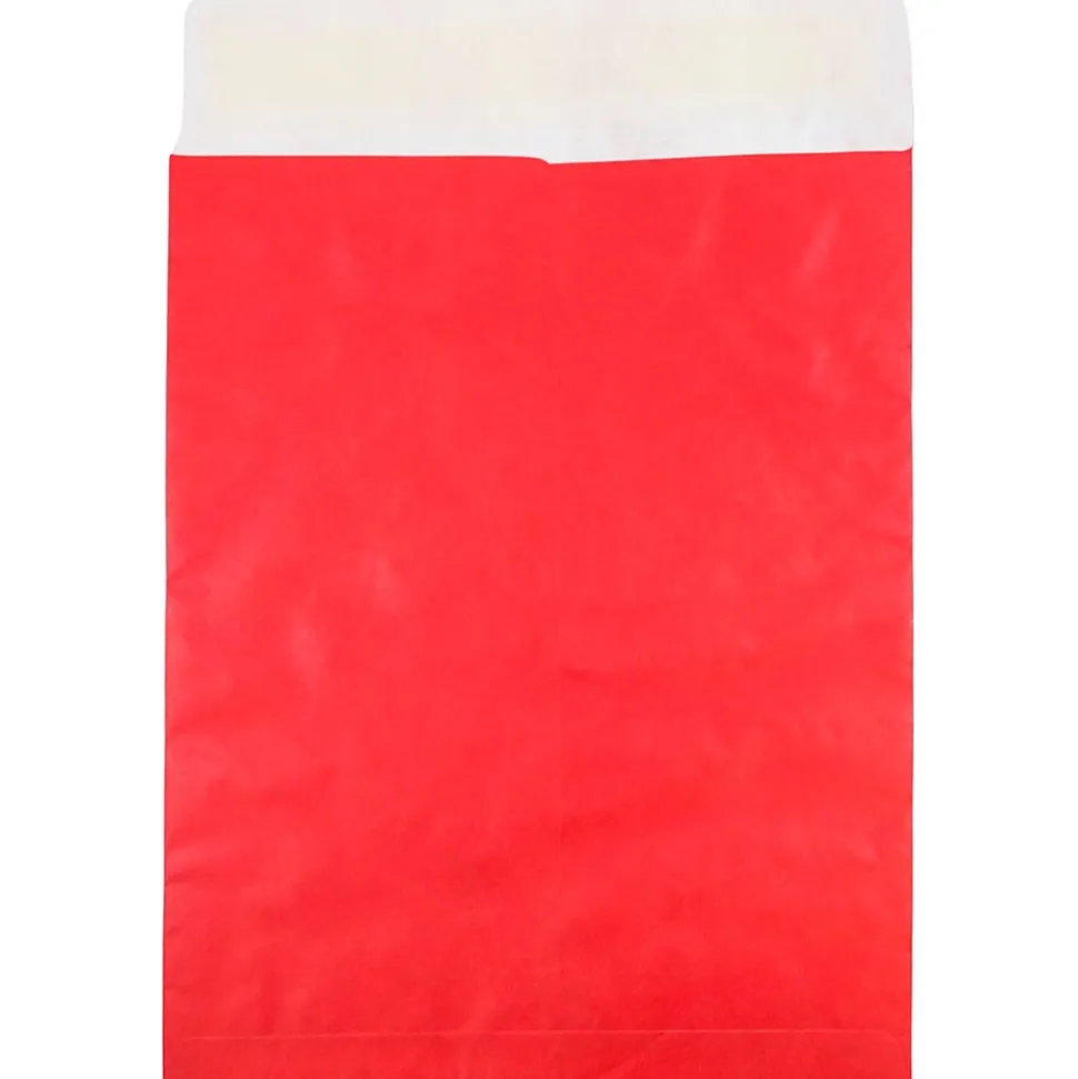 JAM Paper Tyvek Open End Clasp Catalog Envelope, 11 1/2" x 14 1/2", Red, 10/Pack (V021388B)