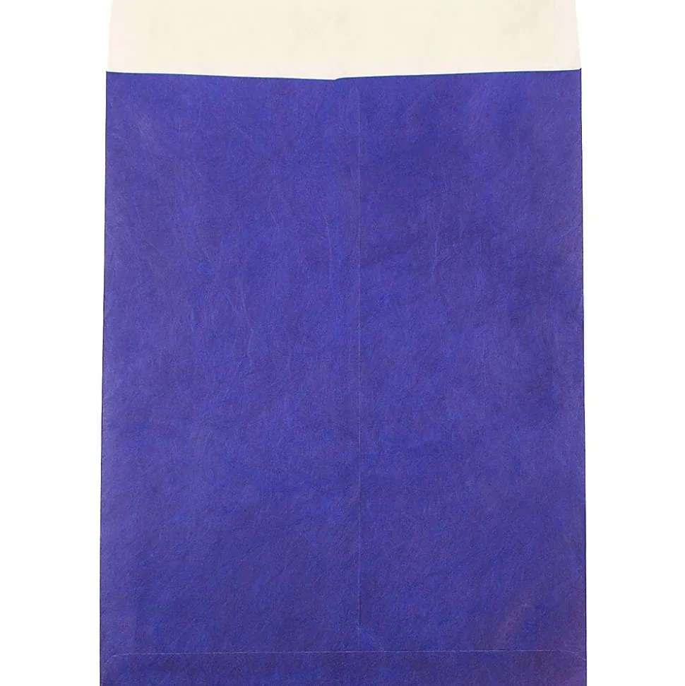 JAM Paper Tyvek Open End Open End #13 Catalog Envelope, 10" x 13", Blue, 10/Pack (V021377B)
