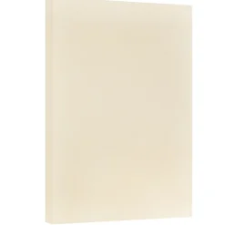 JAM PaperĀ® Vellum Bristol 67lb Cardstock, 11 x 17 Tabloid Coverstock, Ivory, 50 Sheets/Pack (16932837)