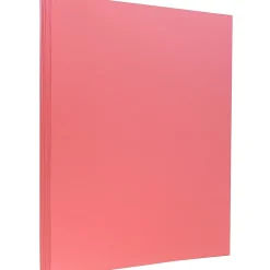 JAM Paper Vellum Bristol Cardstock Paper, 110 lbs., 8.5" x 11", Cherry Red, 50 Sheets/Pack (16932845)