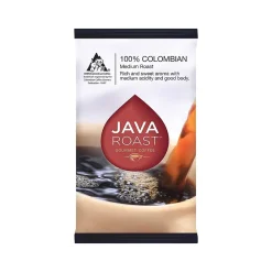 Java Roast Gourmet Colombian Ground Coffee with Bonus Filters, Medium Roast, 42/Carton (BHS50366)
