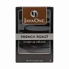JavaOne French Roast Coffee Freshpack, Dark Roast, 84/Carton (JTC30806CT)