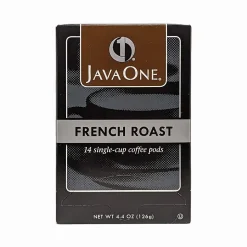 JavaOne French Roast Coffee Freshpack, Dark Roast, 84/Carton (JTC30806CT)
