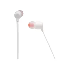 JBL TUNE 125BT Wireless Bluetooth Stereo In-Ear Headphones, White (JBLT125BTWHTAM)