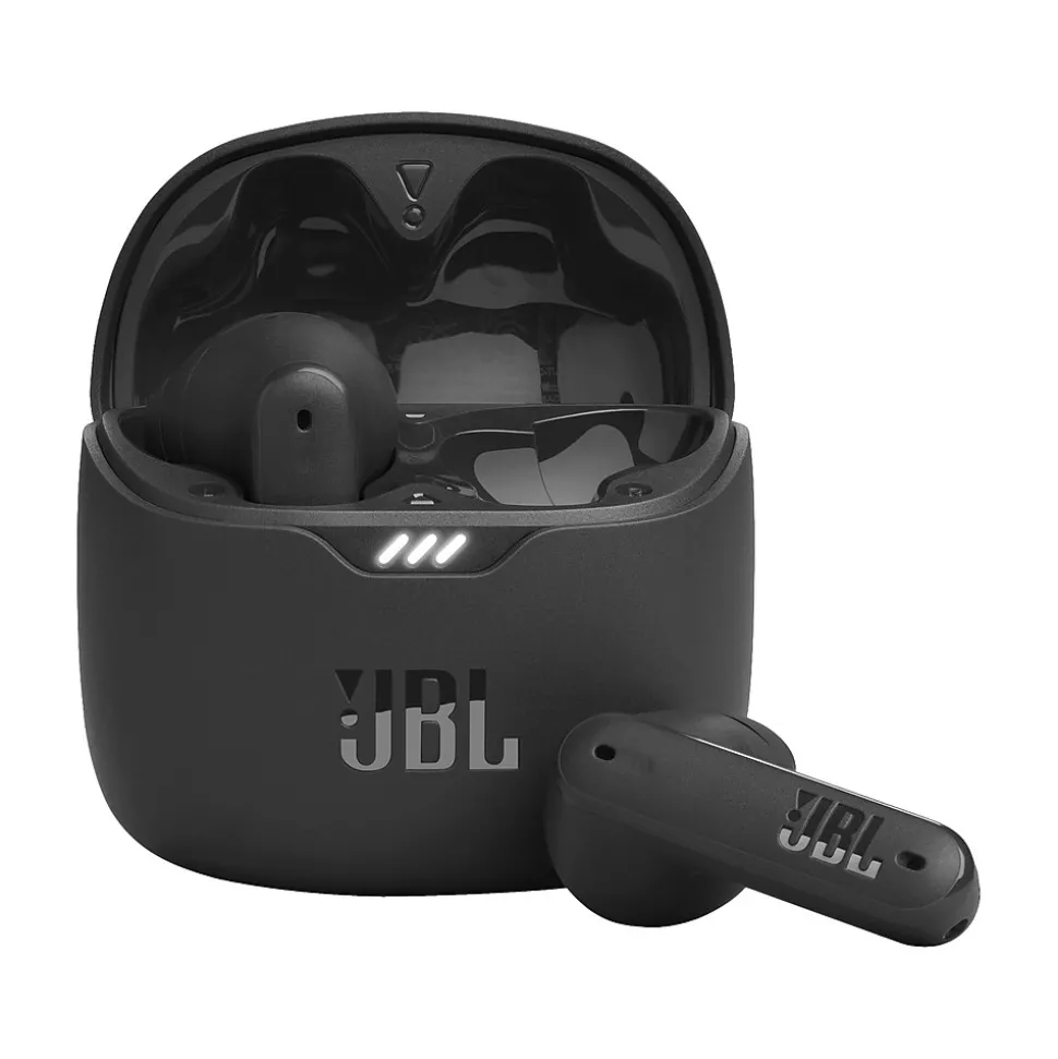 JBL TUNE Flex Wireless Active Noise Canceling Earbuds, Bluetooth, Black (JBLTFLEXBLKAM)