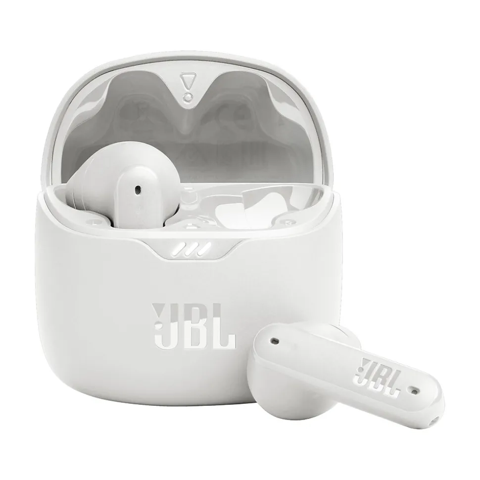 JBL TUNE Flex Wireless Active Noise Canceling Earbuds, Bluetooth, White (JBLTFLEXWHTAM)