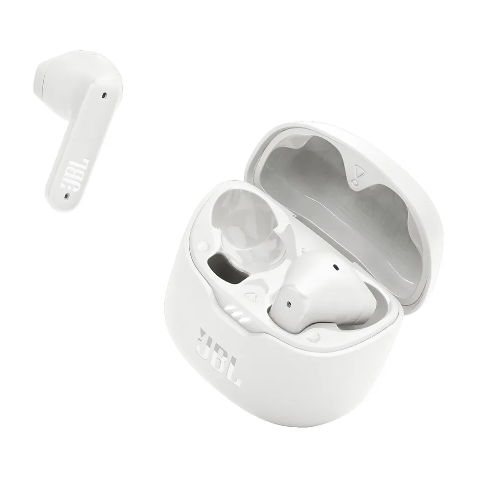 JBL TUNE Flex Wireless Active Noise Canceling Earbuds, Bluetooth, White (JBLTFLEXWHTAM)