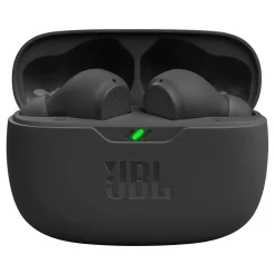 JBL Vibe Beam Wireless Earbud Headphones, Bluetooth, Black (JBLVBEAMBLKAM)