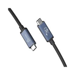 j5create 2.6' USB C to USB C Cable, Male to Male, Black/Space Gray (JUC29L08)