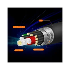 j5create 2.6' USB C to USB C Cable, Male to Male, Black/Space Gray (JUC29L08)