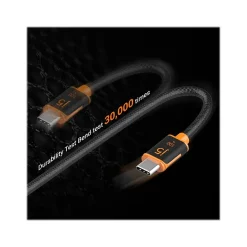 j5create 5.9' USB C to USB C Power Cable, Male to Male, Black (JUCX25L18)