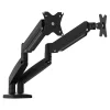 J5Create Adjustable Dual Monitor Arms, Up to 32", Black (JTSA102)