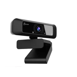 J5create Create 2 USB 360° Rotation & 1080P HD Webcam, 2 Megapixels, Black (JVCU100)