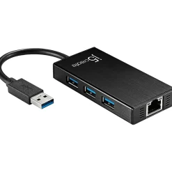 j5create 3-Port USB 3.0 Hub, Black (JUH470)