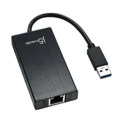 j5create 3-Port USB 3.0 Hub, Black (JUH470)