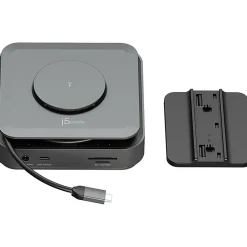 j5create 11-Port USB Type-C Dock Dual 4K HDMI Hub, Space Gray (JCD3199)