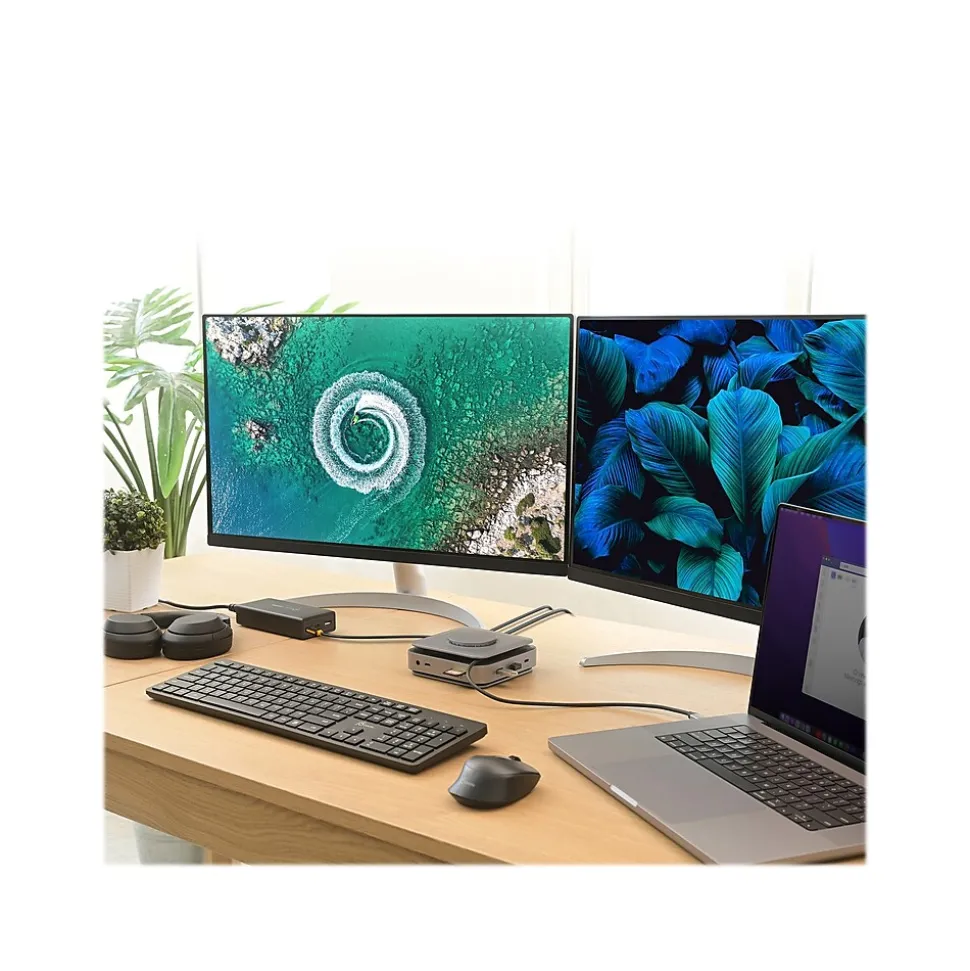 j5create 11-Port USB Type-C Dock Dual 4K HDMI Hub, Space Gray (JCD3199)