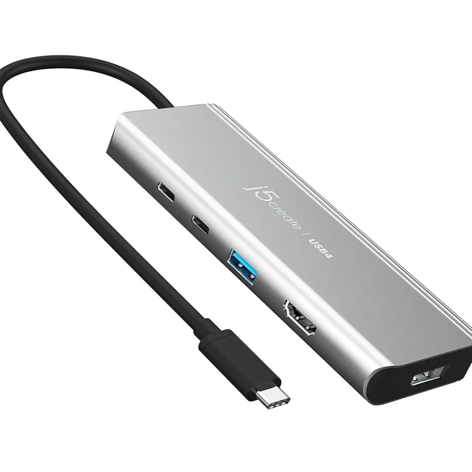 j5create 5-Port USB Type-C Hub, Space Gray (JCD401)