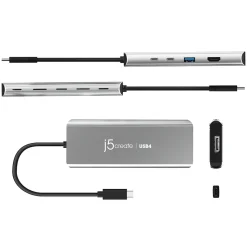 j5create 5-Port USB Type-C Hub, Space Gray (JCD401)