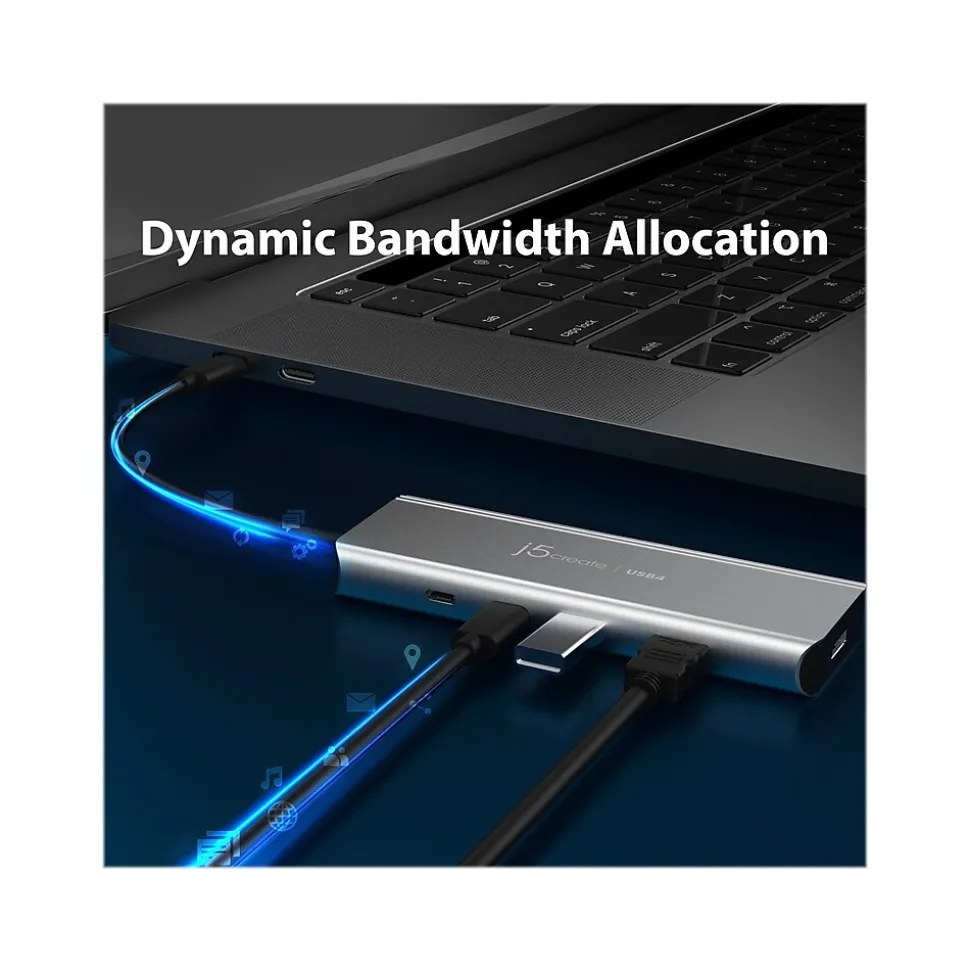 j5create 5-Port USB Type-C Hub, Space Gray (JCD401)