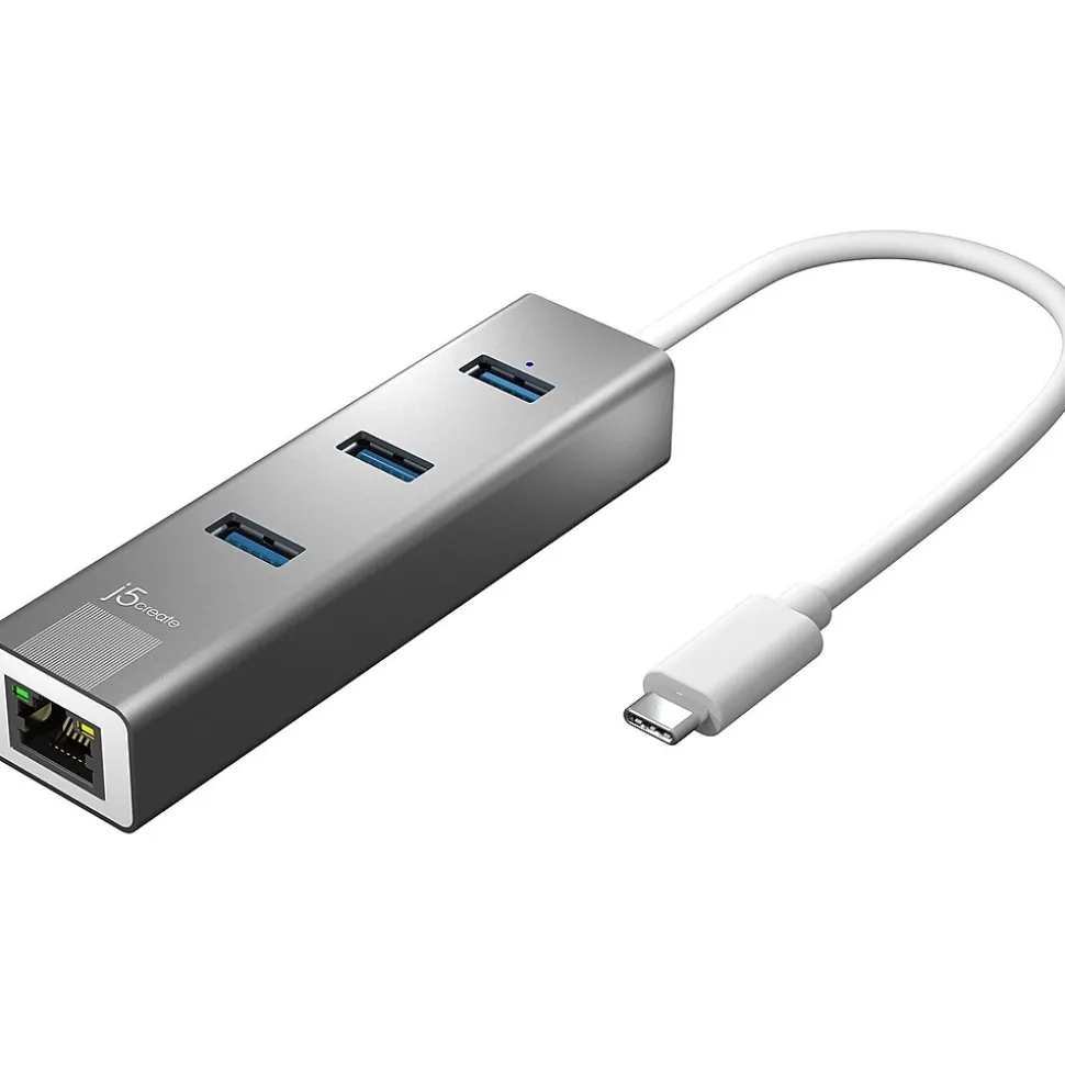 j5create 3-Port USB Type-C Hub, Space Gray (JCH474)