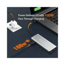j5create 6-Port USB-C Hub, Space Gray (JCD403)