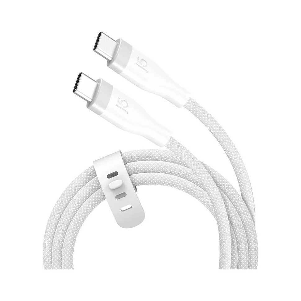 j5create USB Type-C to USB Type-C Charging Cable, 5.9 ft., Pure White (JUCX18L18W)