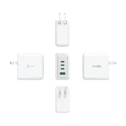 j5create USB-C Wall Charger for Multiple Brands, Pure White (JUP4370V)