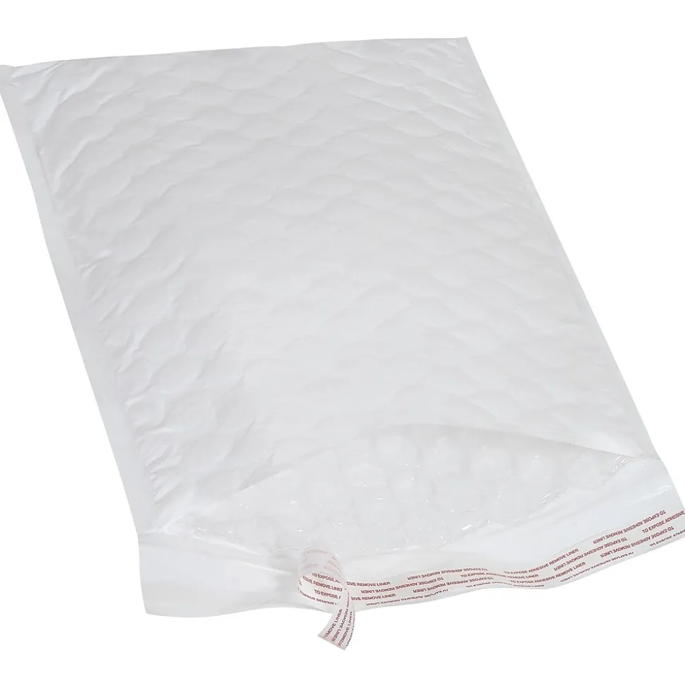 Jiffy Tuffgard Extreme® Bubble Lined Poly Mailers, 10 1/2" x 16", White, 50/Case (B923)