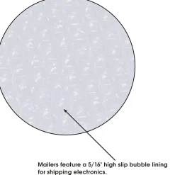 Jiffy Tuffgard Extreme® Bubble Lined Poly Mailers, 10 1/2" x 16", White, 50/Case (B923)