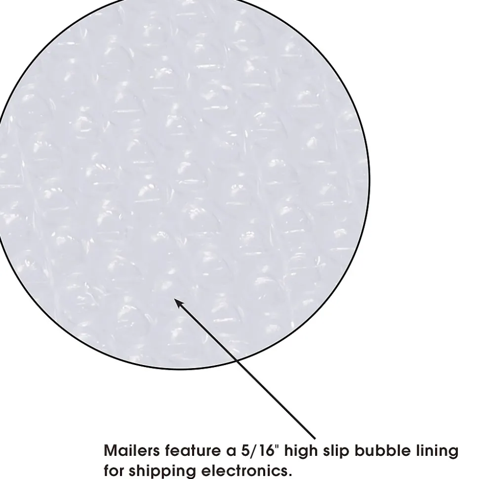 Jiffy Tuffgard Extreme® Bubble Lined Poly Mailers, 10 1/2" x 16", White, 50/Case (B923)