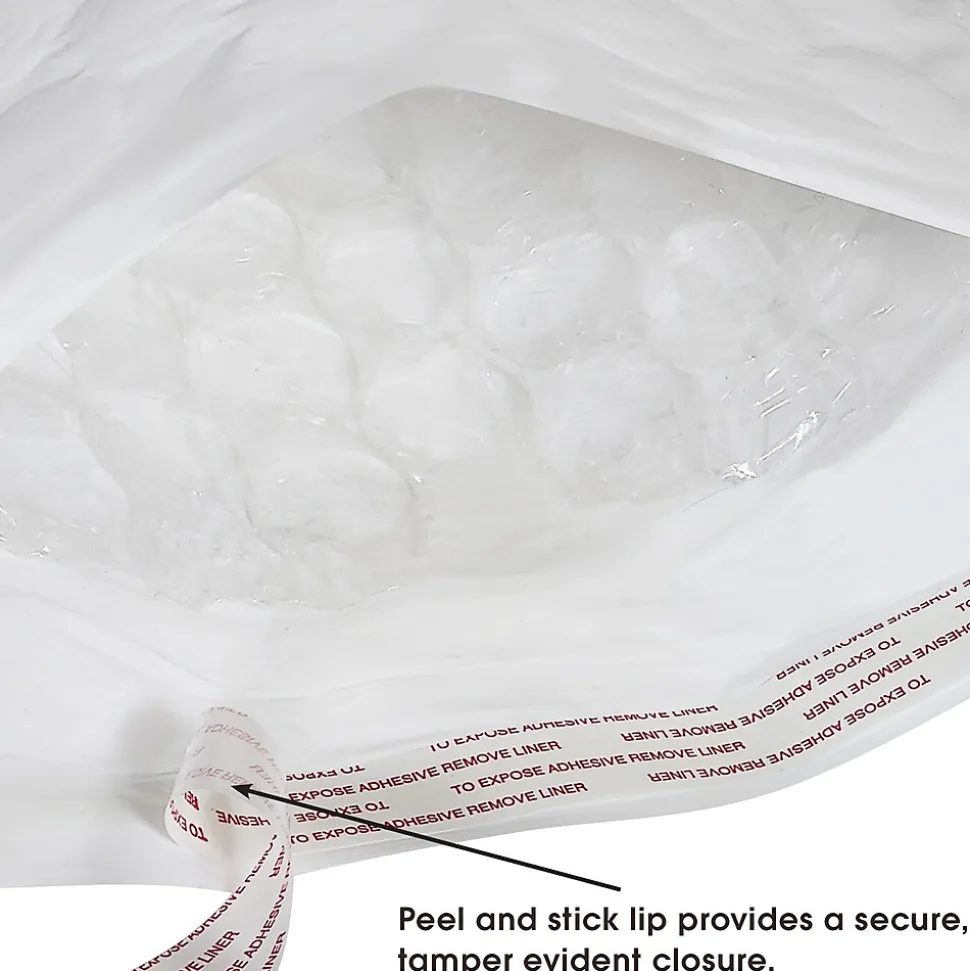 Jiffy Tuffgard Extreme® Bubble Lined Poly Mailers, 10 1/2" x 16", White, 50/Case (B923)