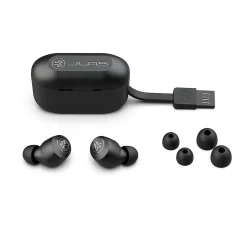 JLab GO Air POP Wireless Earbuds Headphones, Bluetooth, Black (EBGAIRPOPRBLK124)