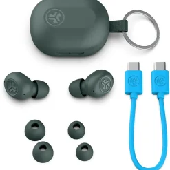 JLab JBuds Mini Wireless Noise Canceling Earbuds, Bluetooth, Sage (EBJBMINIRSGE124)