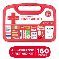 Johnson & Johnson All-Purpose First Aid Kit, 160 Pc. (202045)