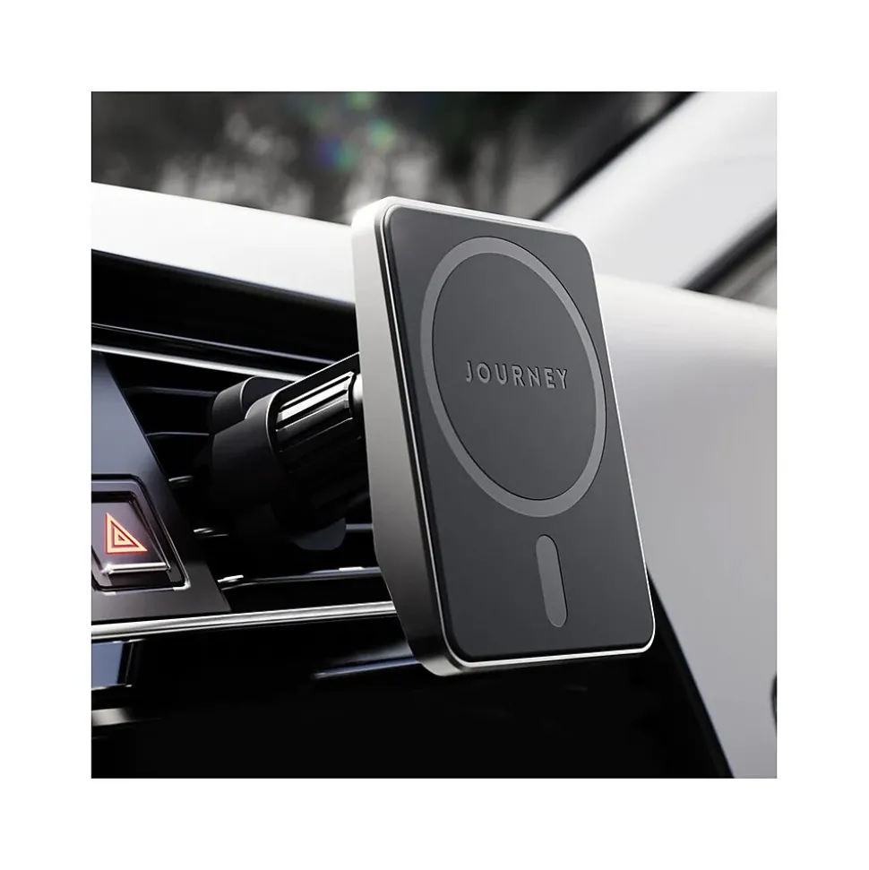 Journey EXPRESS MagSafe Wireless Car Mount Charger, Black (JREMWCVM)