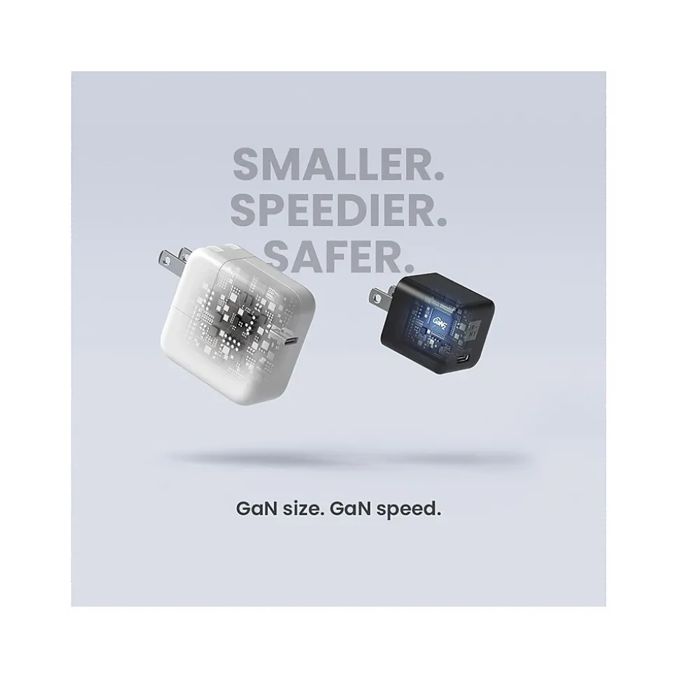 Journey Mini USB Type-C Wall Charger, Black (JWCG130BL)