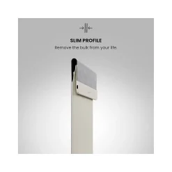 JOURNEY NEXA 14" Faux Leather Laptop Sleeve, Dove Gray (JWCS14LG)