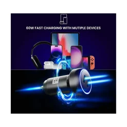 JOURNEY PULSE 60 USB-C Car Charger, Black (J60WCCBL)