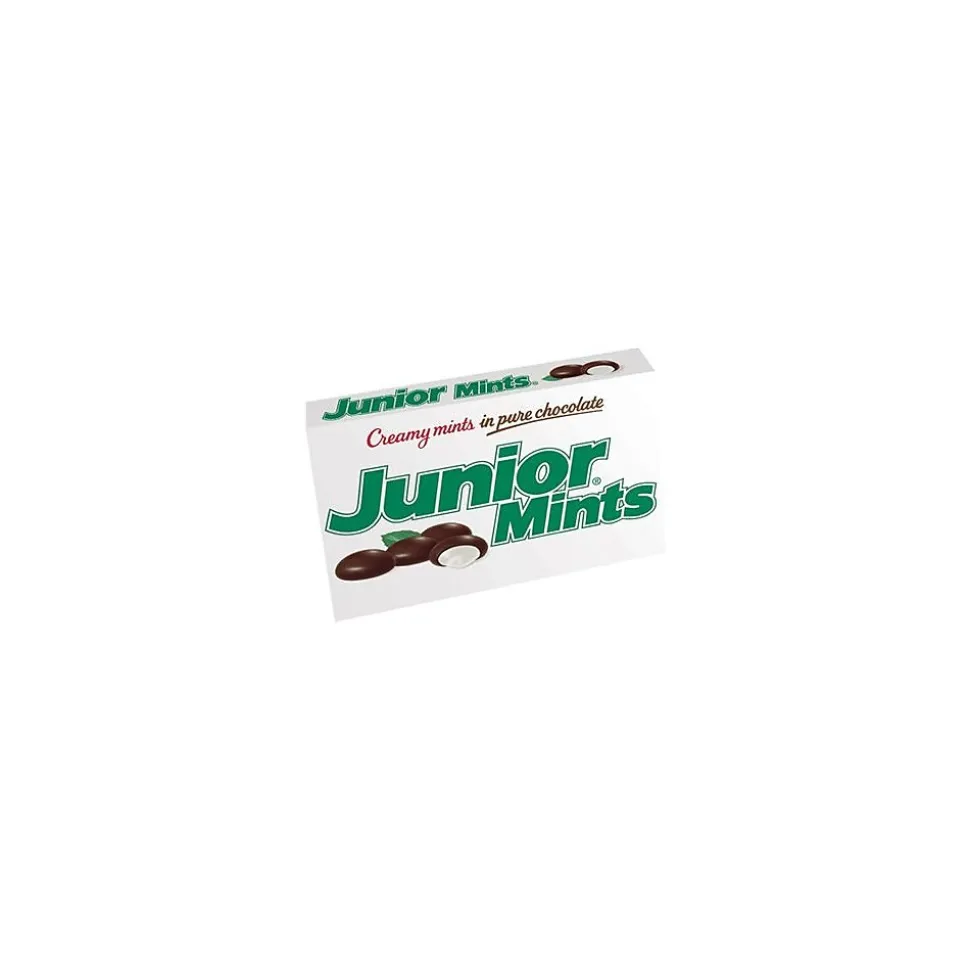 Junior Mints Mint Dark Chocolate Pieces, 4 oz., 12/Box (209-00093)