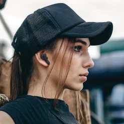 JVC RIPTIDZ True Wireless Earbuds with Charging Case, Bluetooth, Navy (HAA9TA)