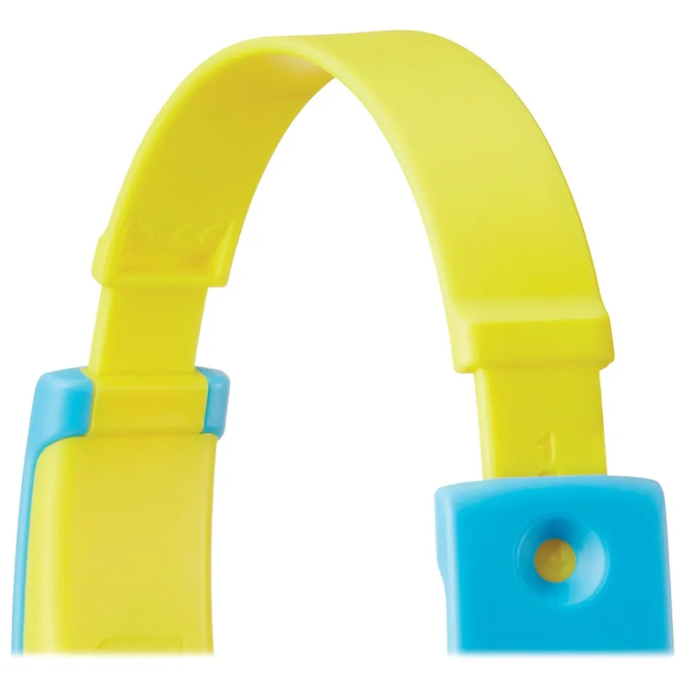 JVC Tinyphones Kids' Over-Ear Child-Safe Headphones, Blue/Yellow (HAKD7Y)