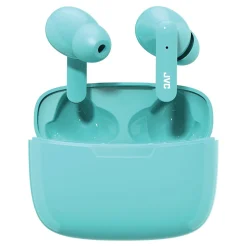 JVC Ultra-Compact True Wireless Earbuds with Charging Case, Bluetooth, Green (HAD5TG)