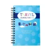 Kahootie Co. Travel Journal For Kids Hardcover Journal, 5.5" x 8.5", Wide Ruled, Blue/Teal, 60 Pages (TRAVTB-H)