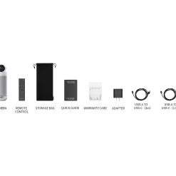 Kandao Meeting S HD 1080p Conferencing Webcam, 12 Megapixels, White/Silver (MT0623)