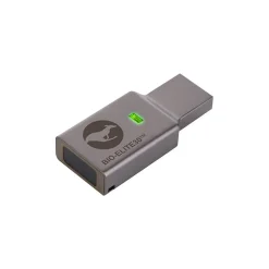 Kanguru Defender Bio-Elite30 64GB USB 3.2 Flash Drive, Gray (KDBE30-64G)