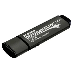 Kanguru Defender Elite300 8GB USB 3.2 Flash Drive, Black (KDFE300-8G)
