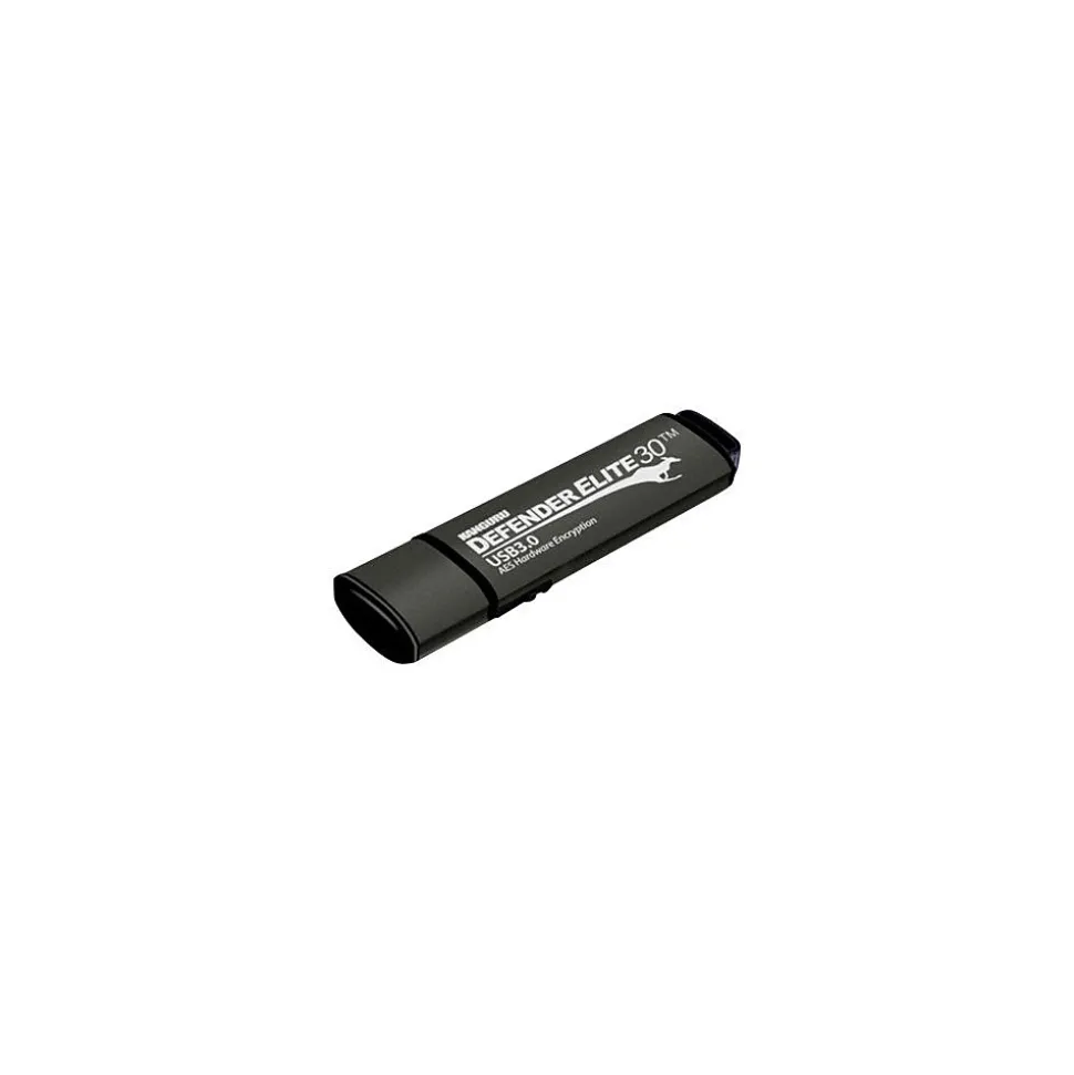 Kanguru Defender Elite30 16GB USB 3.2 Flash Drive, Black (KDFE30-16G)