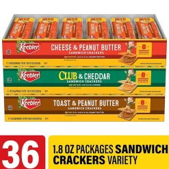 Keebler Cracker Variety Pack, 1.8 oz, 36/count (600-00773)